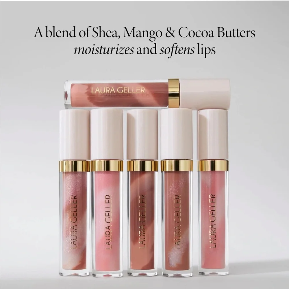 BNIB Laura Geller Italian Marble Glassy Lip Tint - Rosé Spritz - Picture 5 of 5